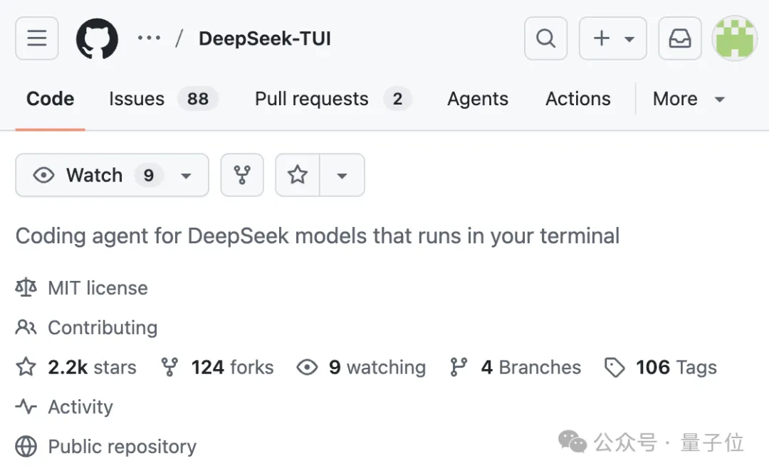“DeepSeek版Claude Code”,Github 2.3k星